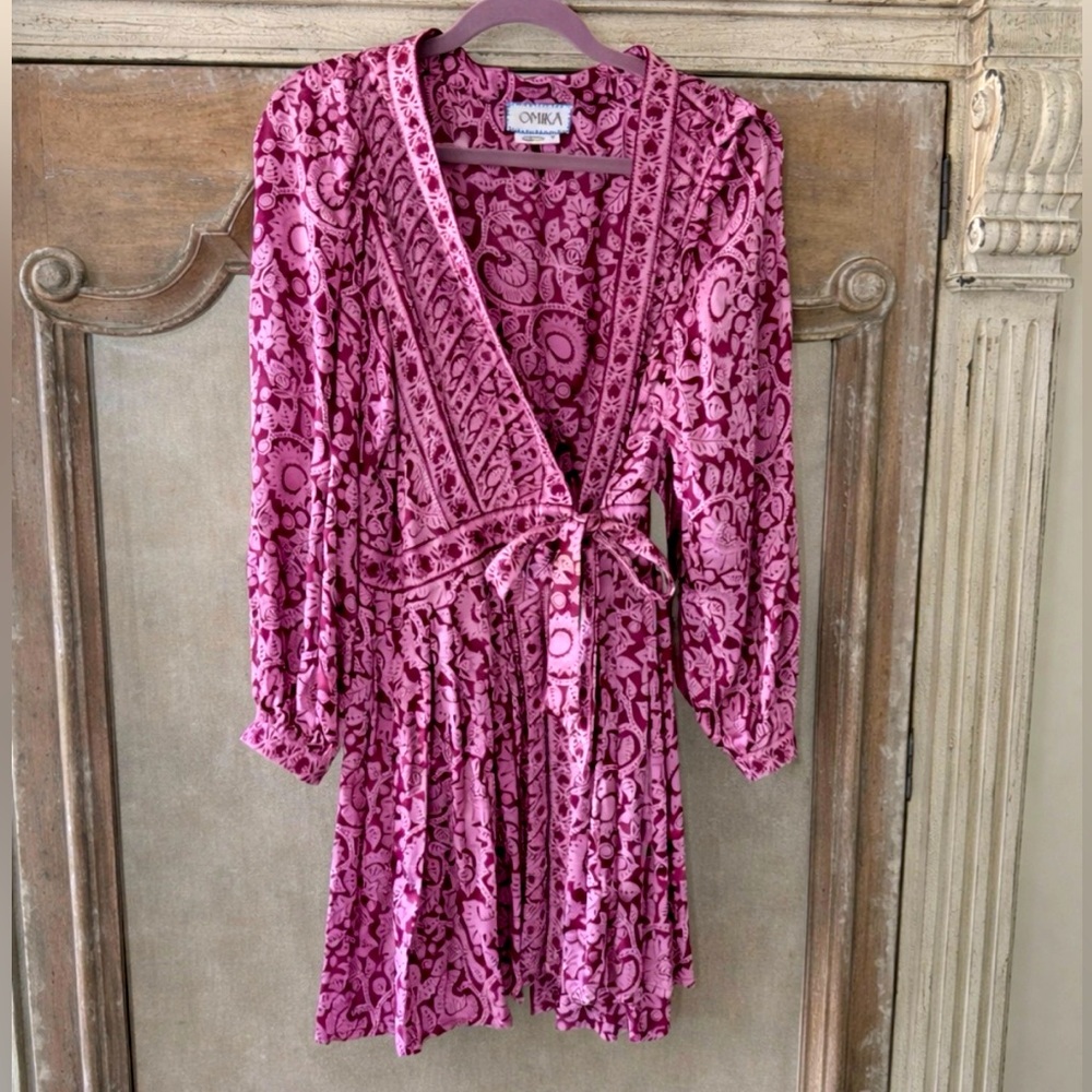 Omika Paisley Wrap Dress